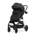 ASPEN PASSEGGINO PER BAMBINI 3in1 fino a 22 kg con sedile trasformabile BLACK con coprigambe